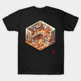 isometric cat bakery T-Shirt